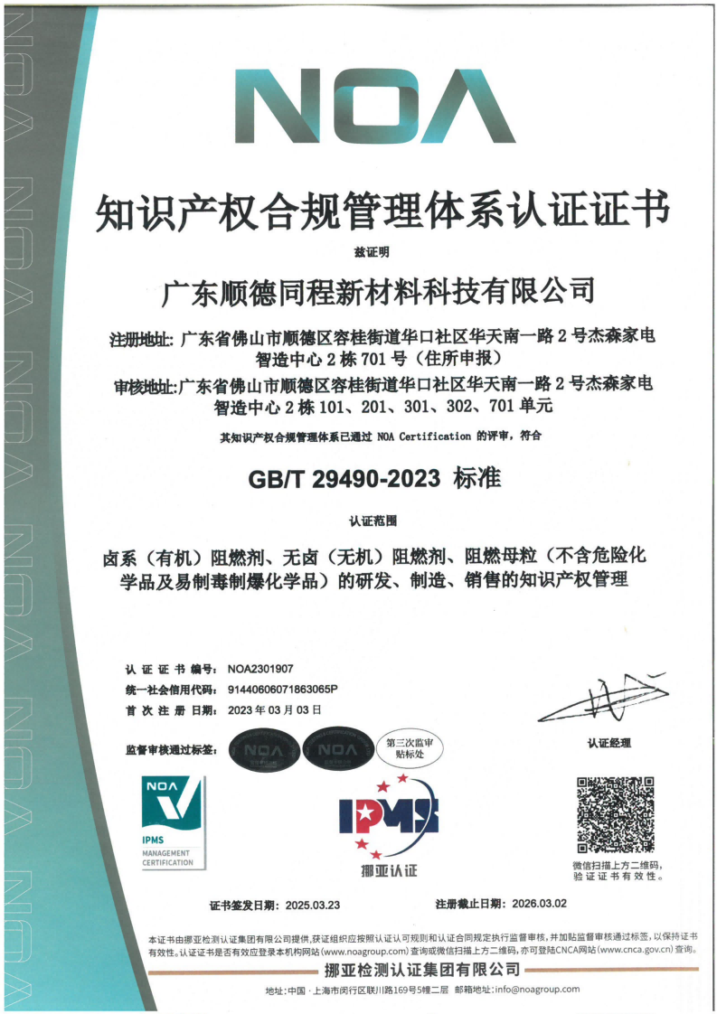 知识产权体系认证